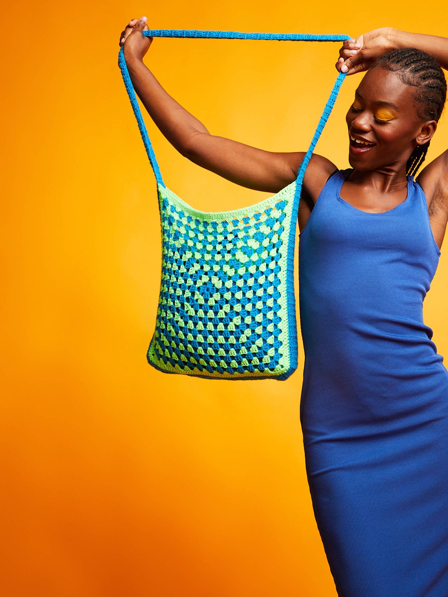 Kit de bolso de crochet "But Make It Bright", de Sirdar Kith & Kin, kit completo para principiantes