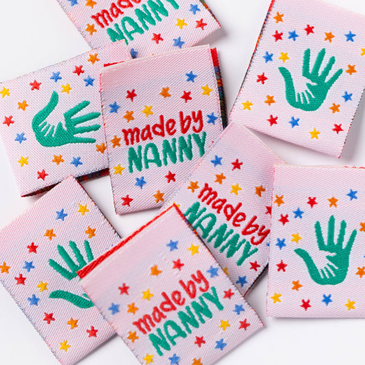 Little Rosy Cheeks Woven Sewing Labels - Made By Nanny 2.0