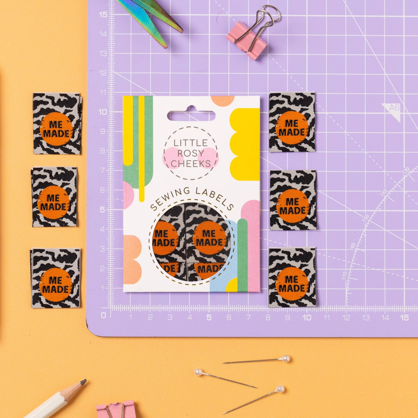 Little Rosy Cheeks Woven Sewing Labels - Me Made Zebra