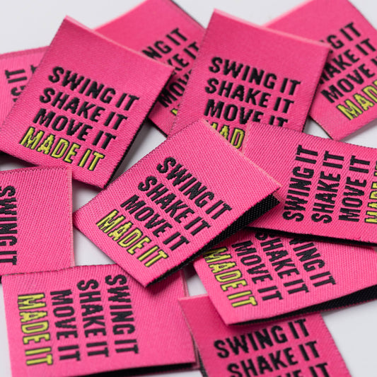 Little Rosy Cheeks Woven Sewing Labels - Swing it!