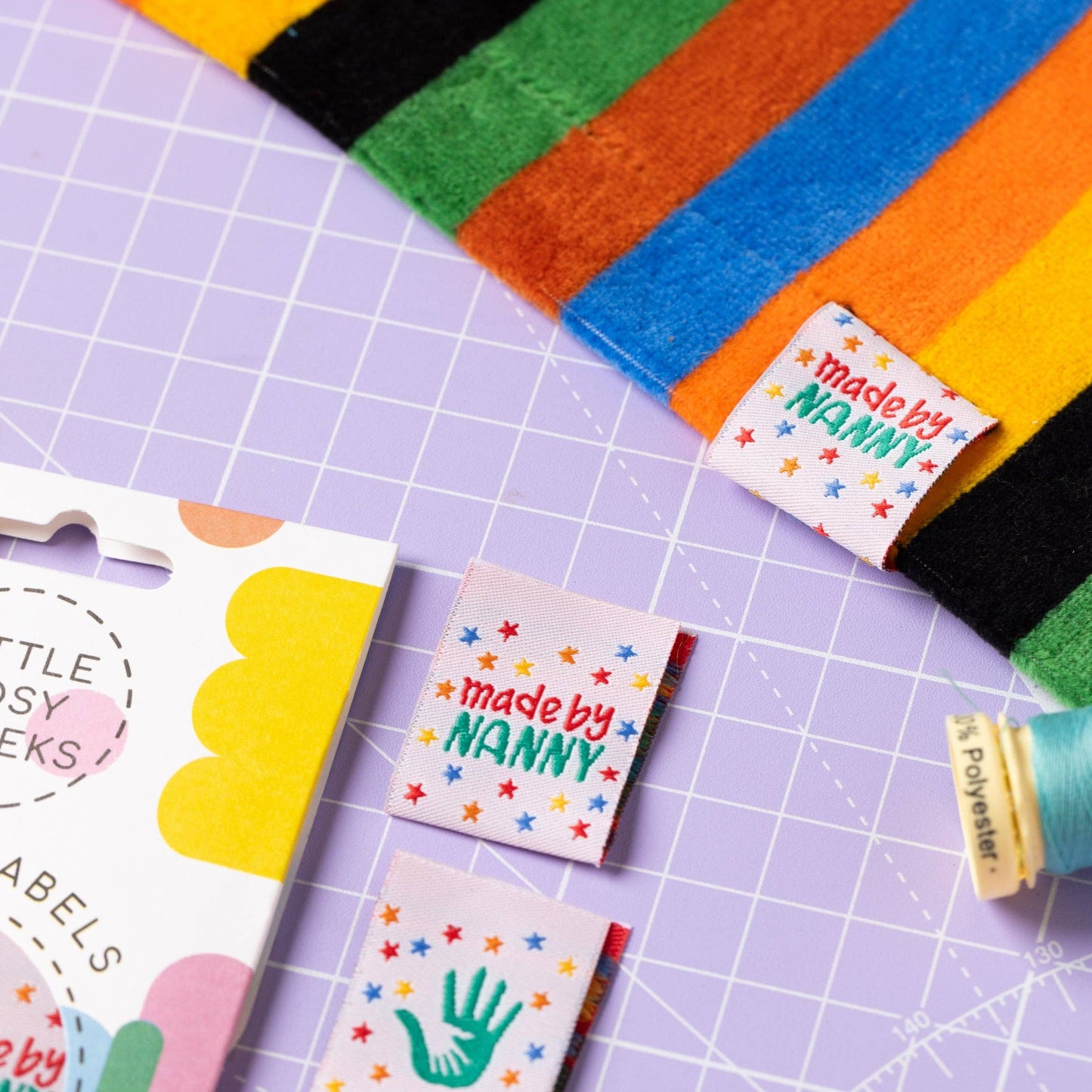 Little Rosy Cheeks Woven Sewing Labels - Made By Nanny 2.0