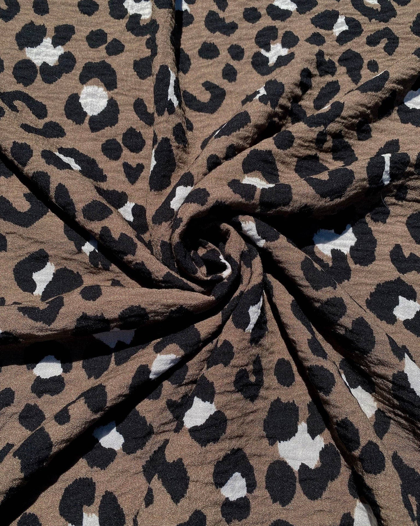 BACK IN STOCK - 'Mara' Leopard Print Viscose Dressmaking Fabric by My Dress Made