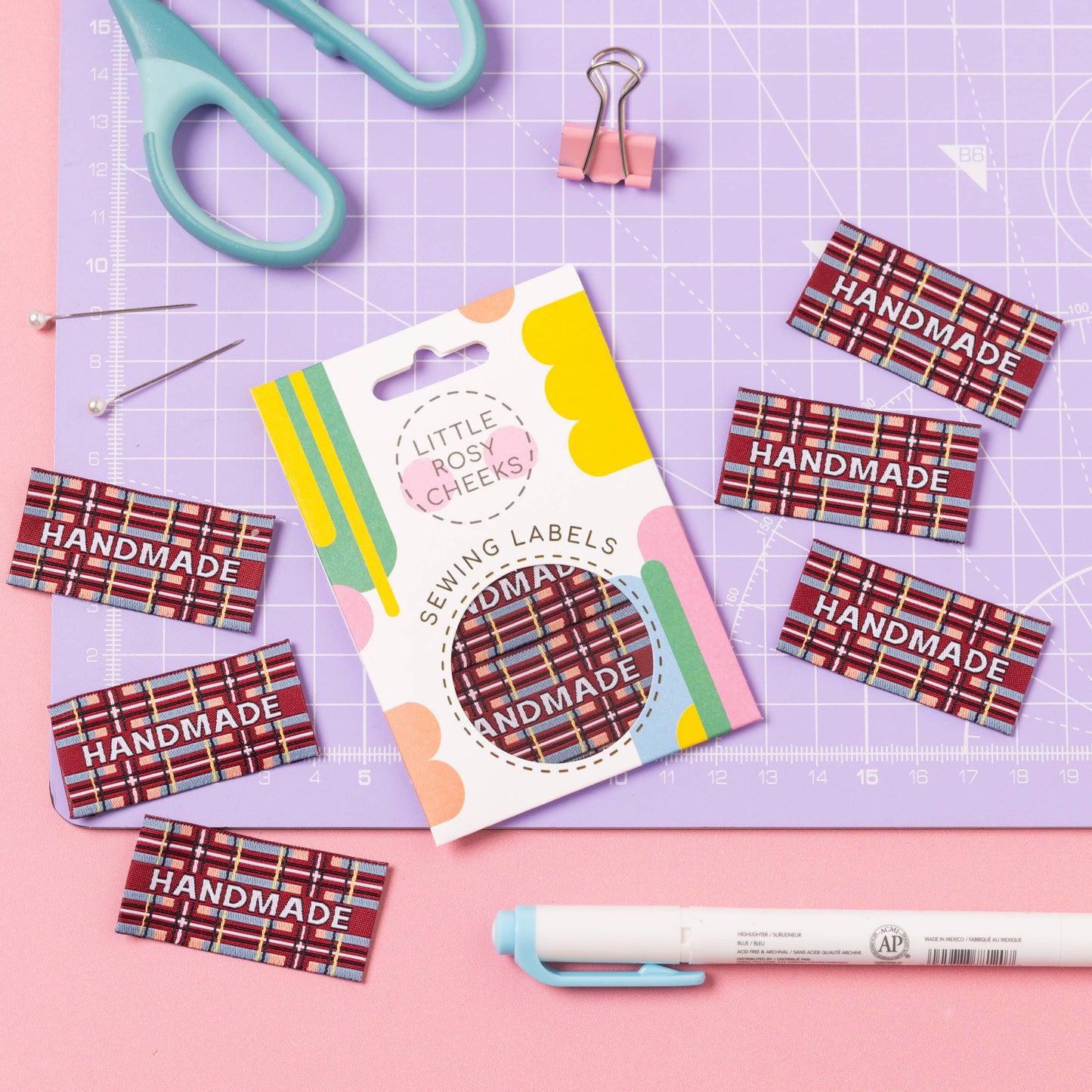 Little Rosy Cheeks Woven Sewing Labels - Highland Handmade