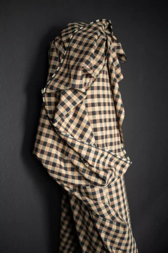 Merchant and Mills Oeko-Tex Certified Organic Cotton Linen Dressmaking Fabric in 'Irish Coffee'