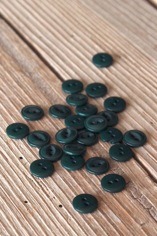 Fir Green Essential Buttons, 11mm
