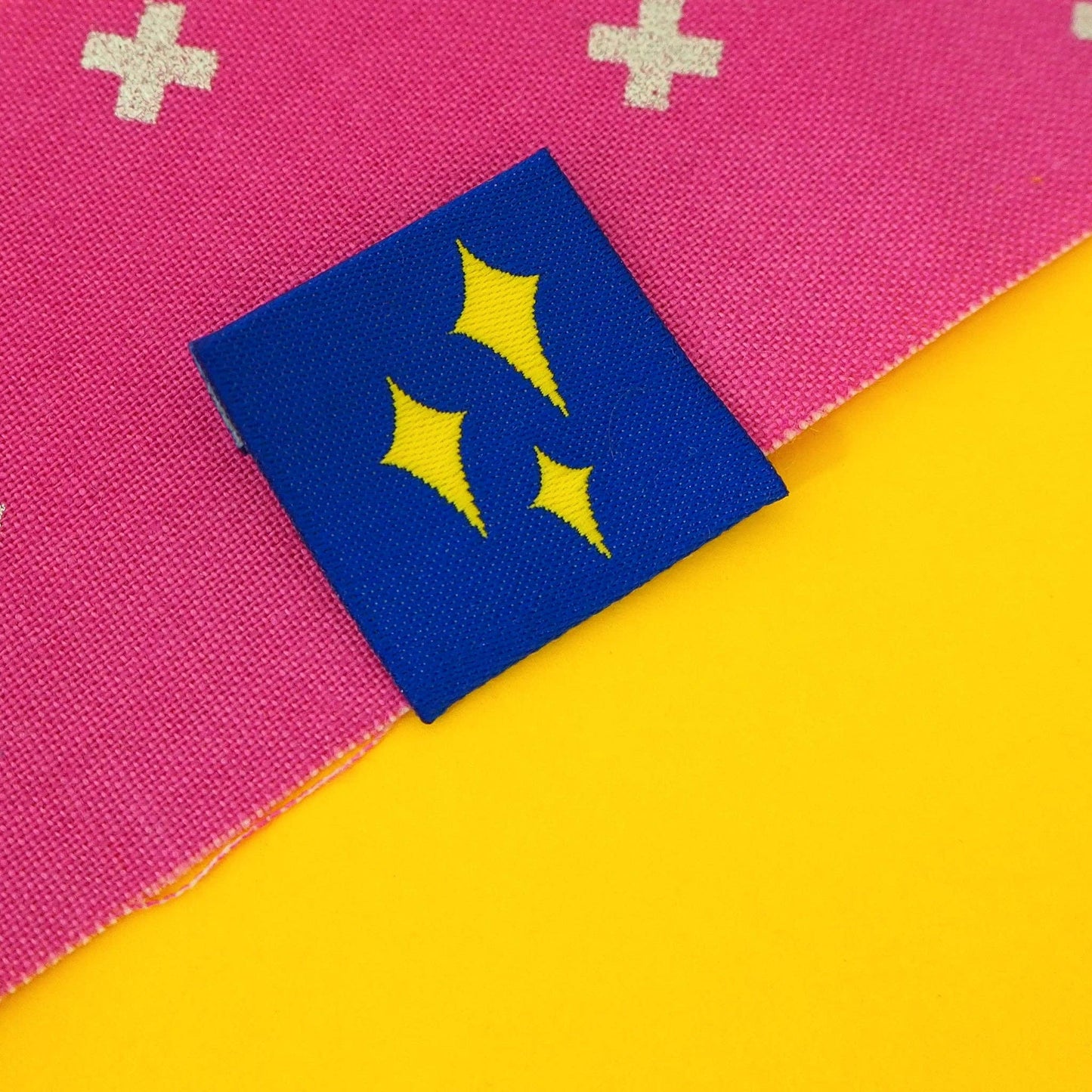 Woven Sew In Garment Labels 'Sparkle' Pack of 6