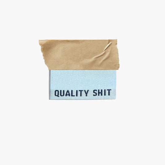 'Quality Shit' Sewing Labels in Pastel Colours by Kylie and the Machine, Sweary Sewist