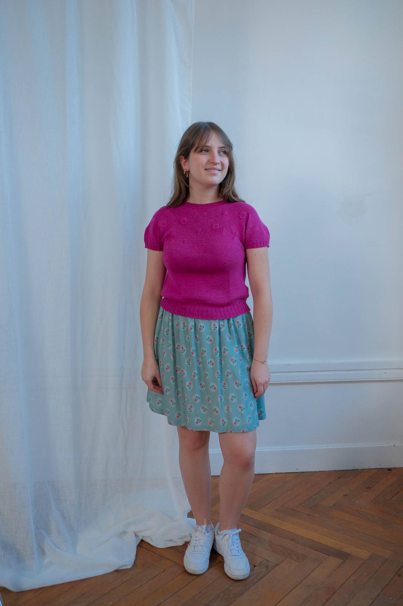 'Sweet Pea' Viscose dressmaking Fabric by Lise Tailor - Spring Collection 2025