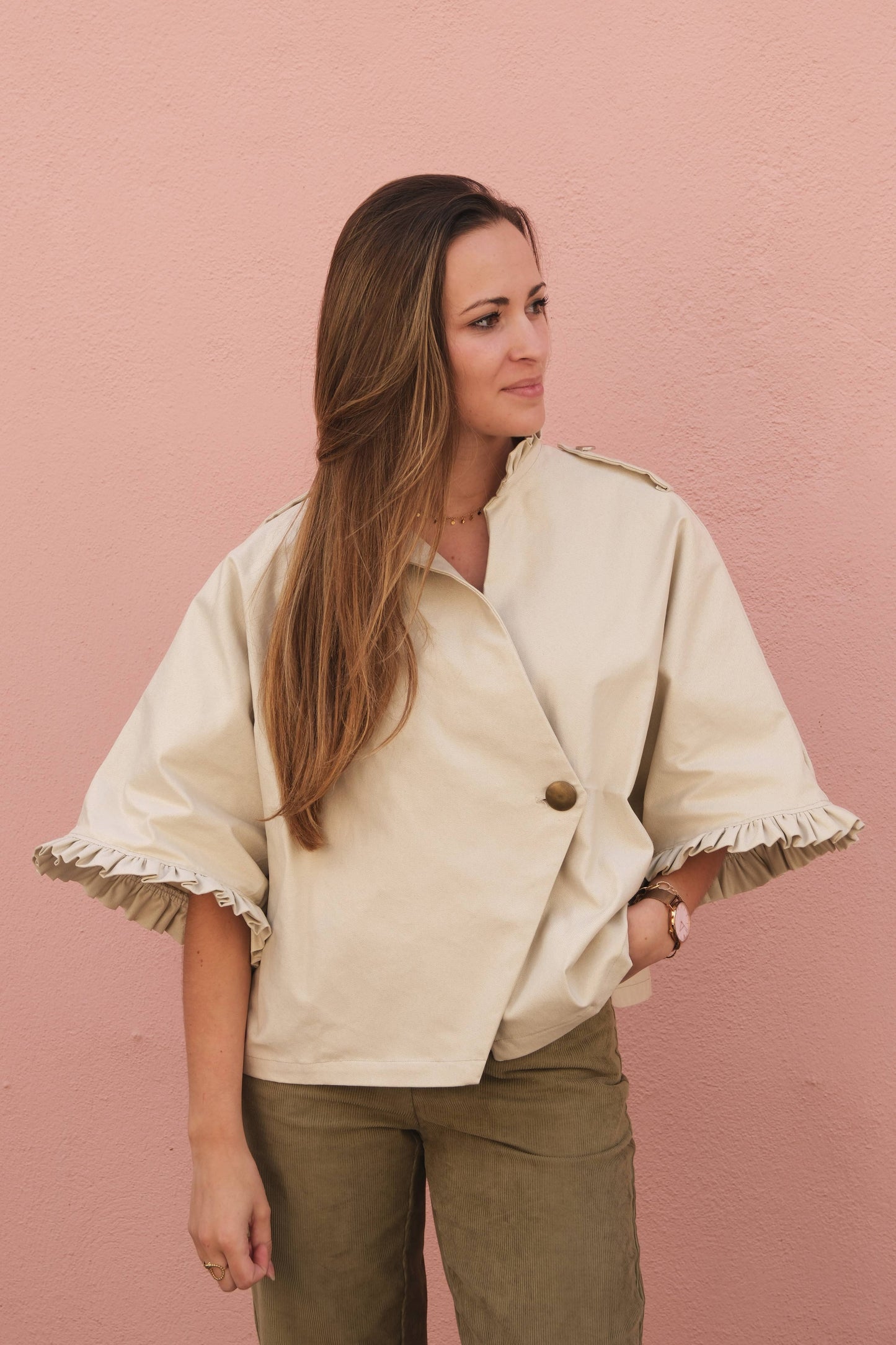Alixia Trench Coat Paper Sewing Pattern by Cha' coud