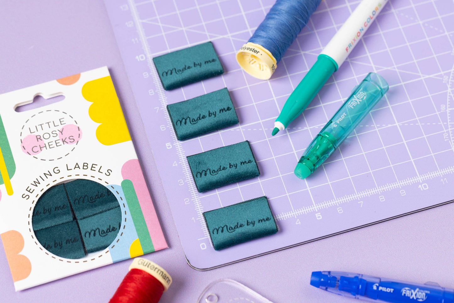 Little Rosy Cheeks Woven Sewing Labels - Made by Me Velvet