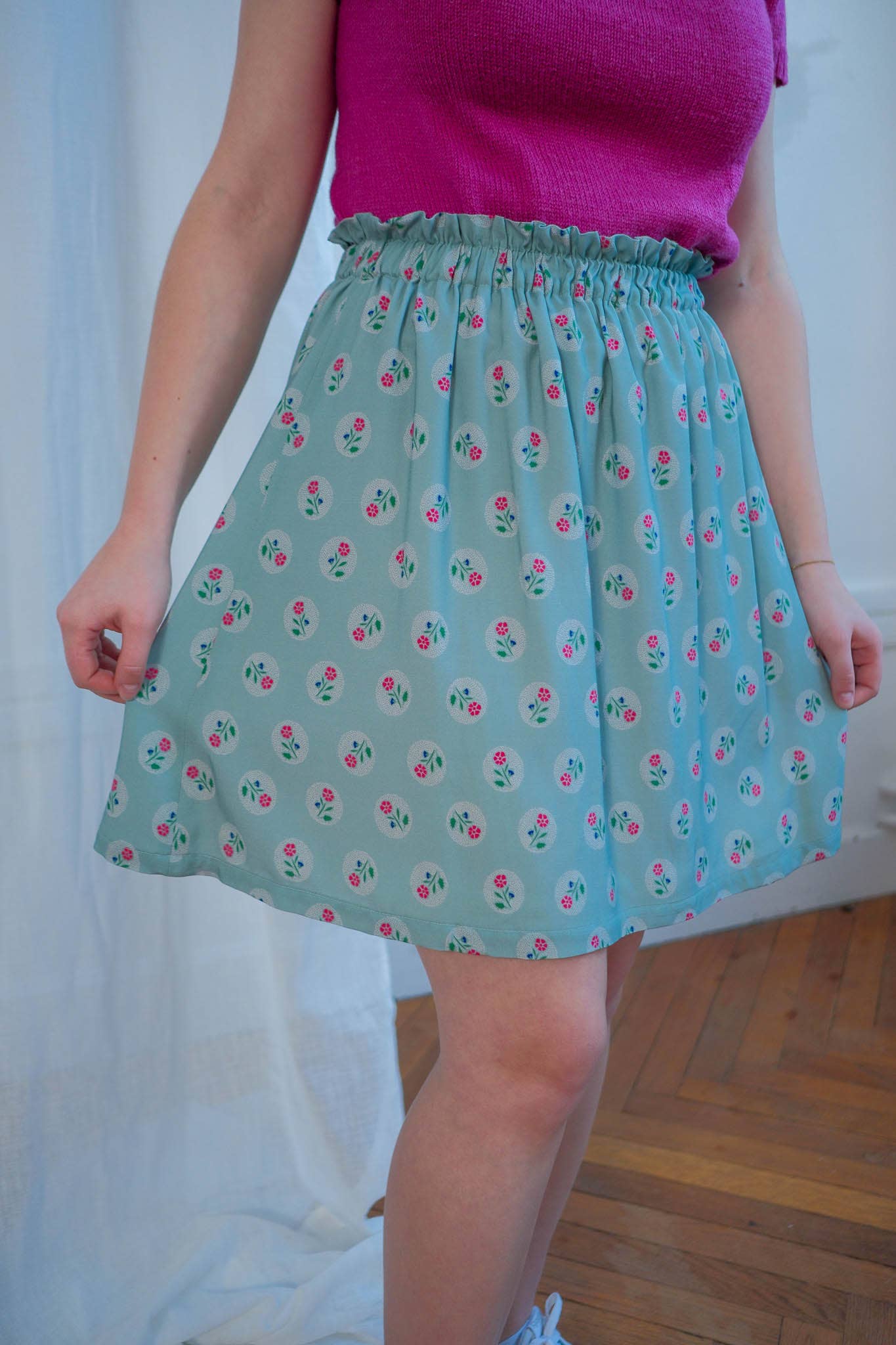 'Sweet Pea' Viscose dressmaking Fabric by Lise Tailor - Spring Collection 2025