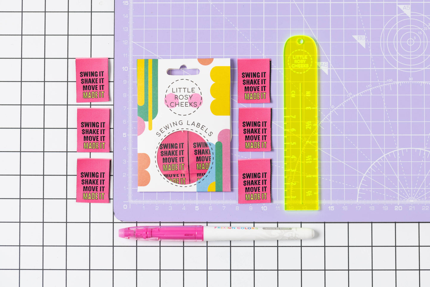 Little Rosy Cheeks Woven Sewing Labels - Swing it!