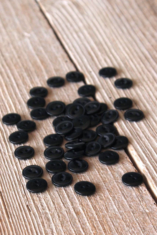 Black Essential Buttons, 11mm