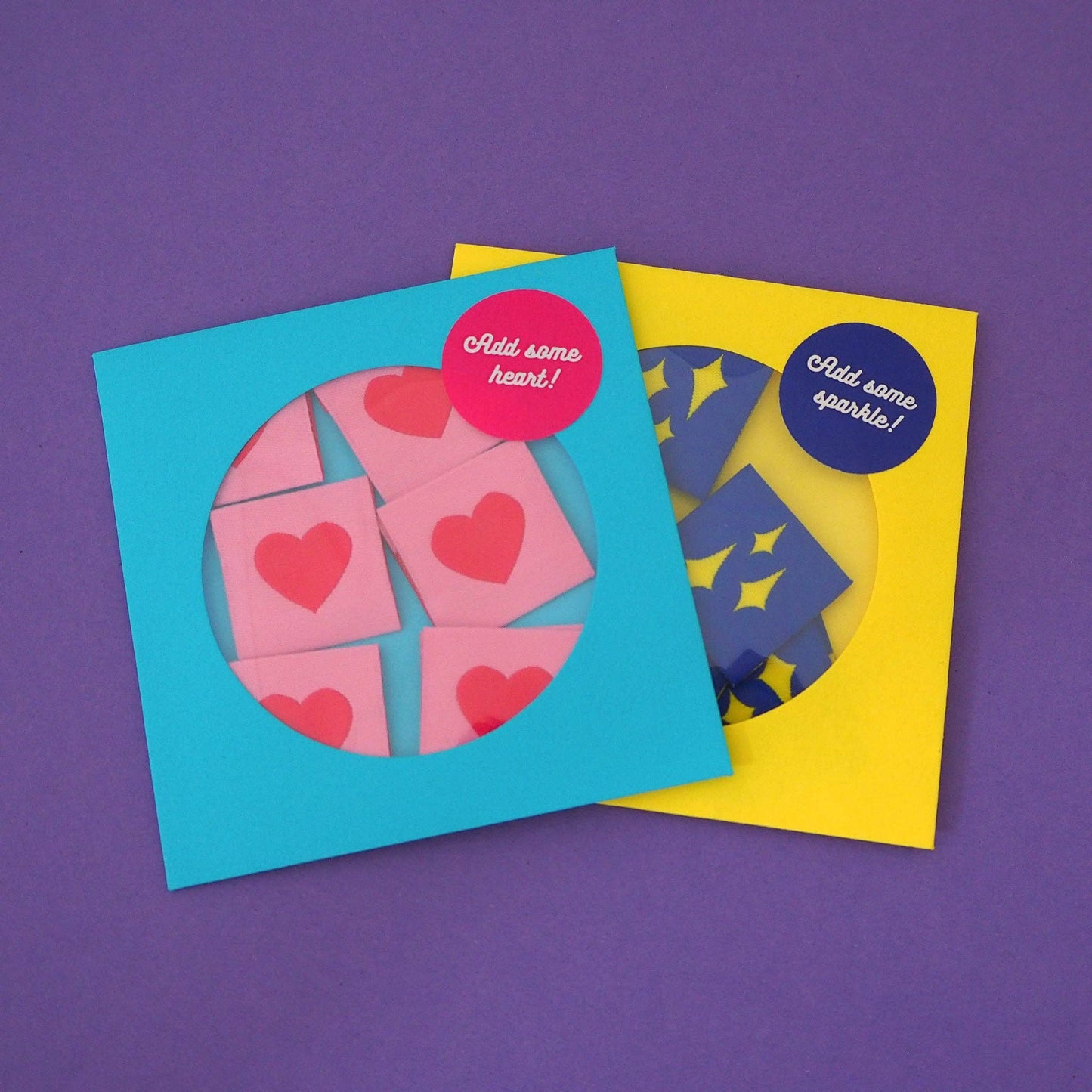 Woven Sew In Garment Labels 'Sparkle' Pack of 6