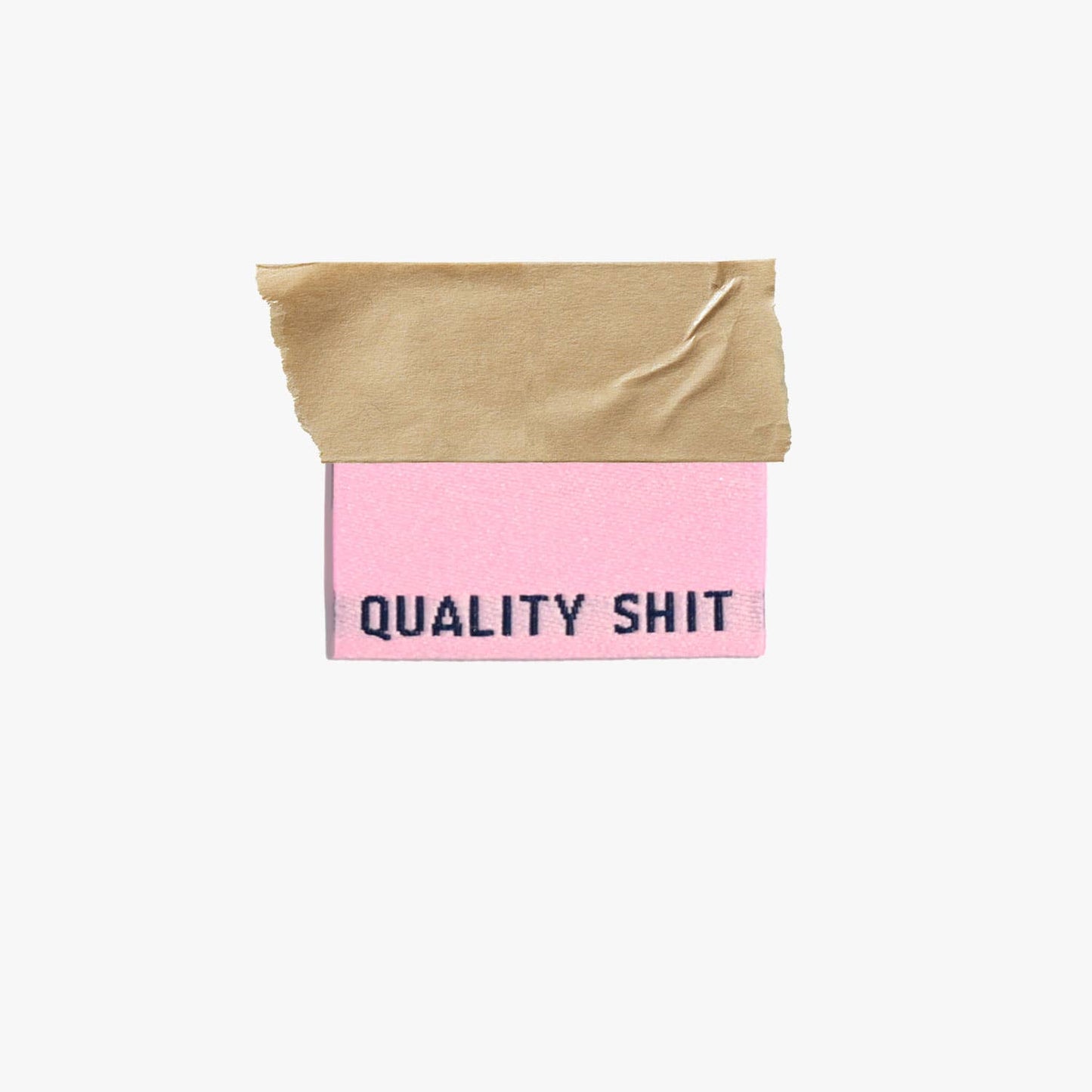 'Quality Shit' Sewing Labels in Pastel Colours by Kylie and the Machine, Sweary Sewist