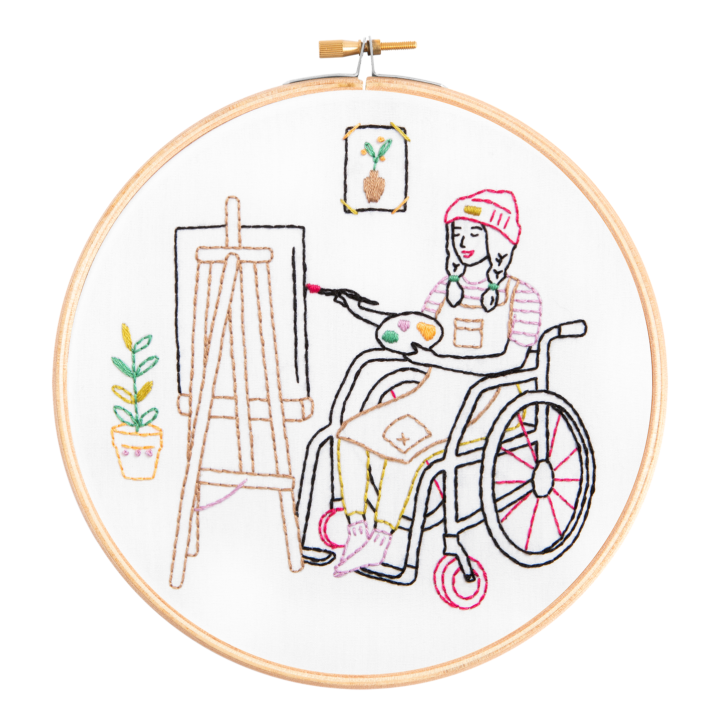 Kit de pintura y bordado (Crear), kit completo de manualidades