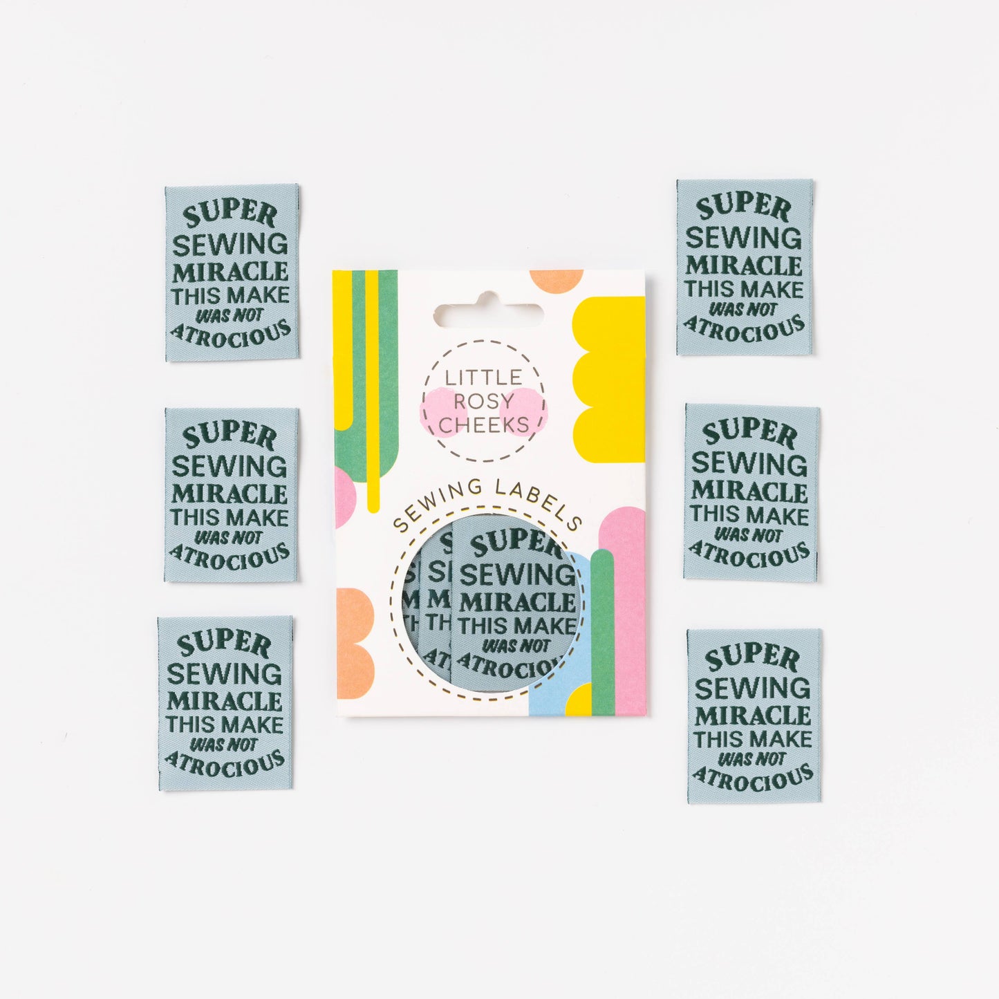 Little Rosy Cheeks Woven Sewing Labels - Super Sewing Miracle