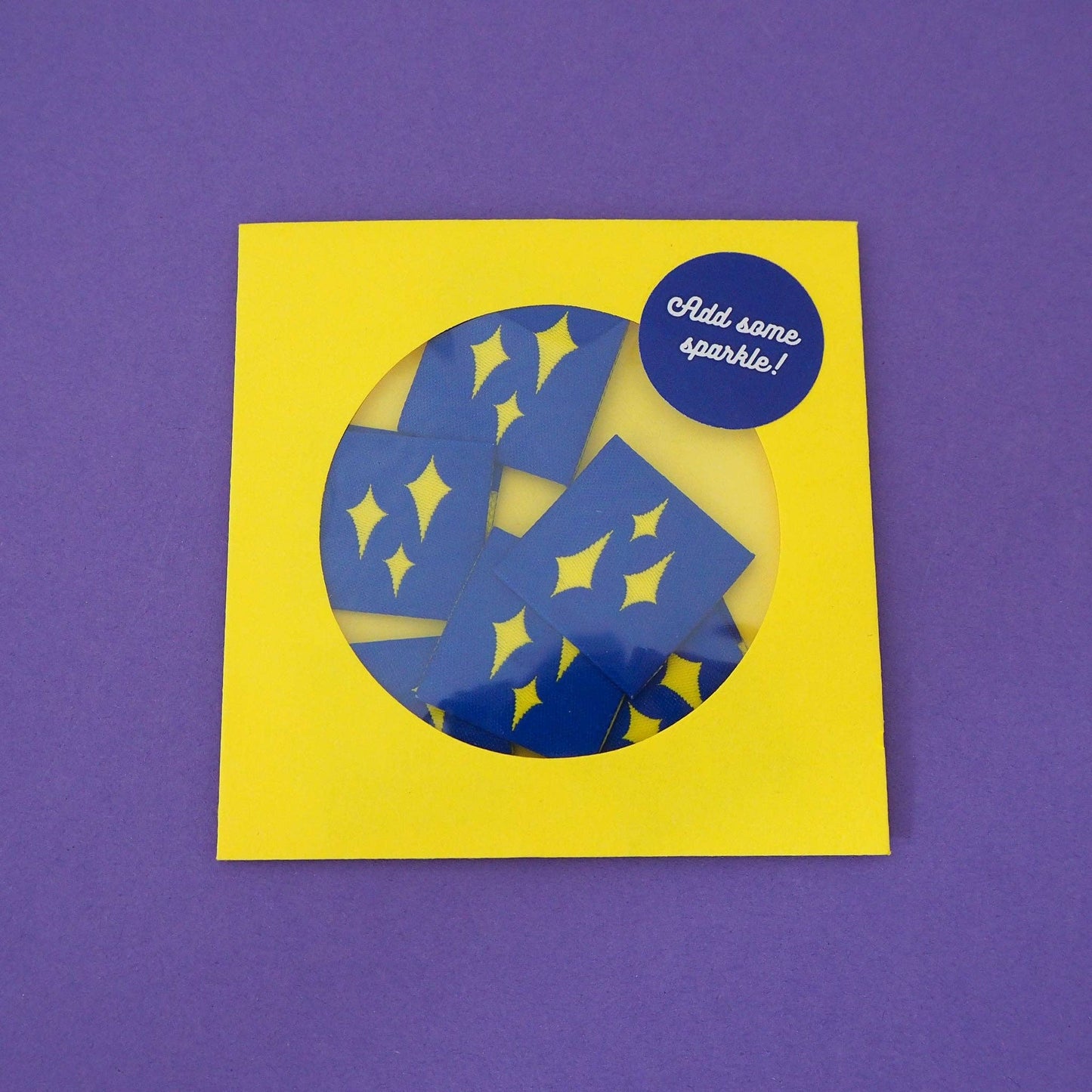 Woven Sew In Garment Labels 'Sparkle' Pack of 6