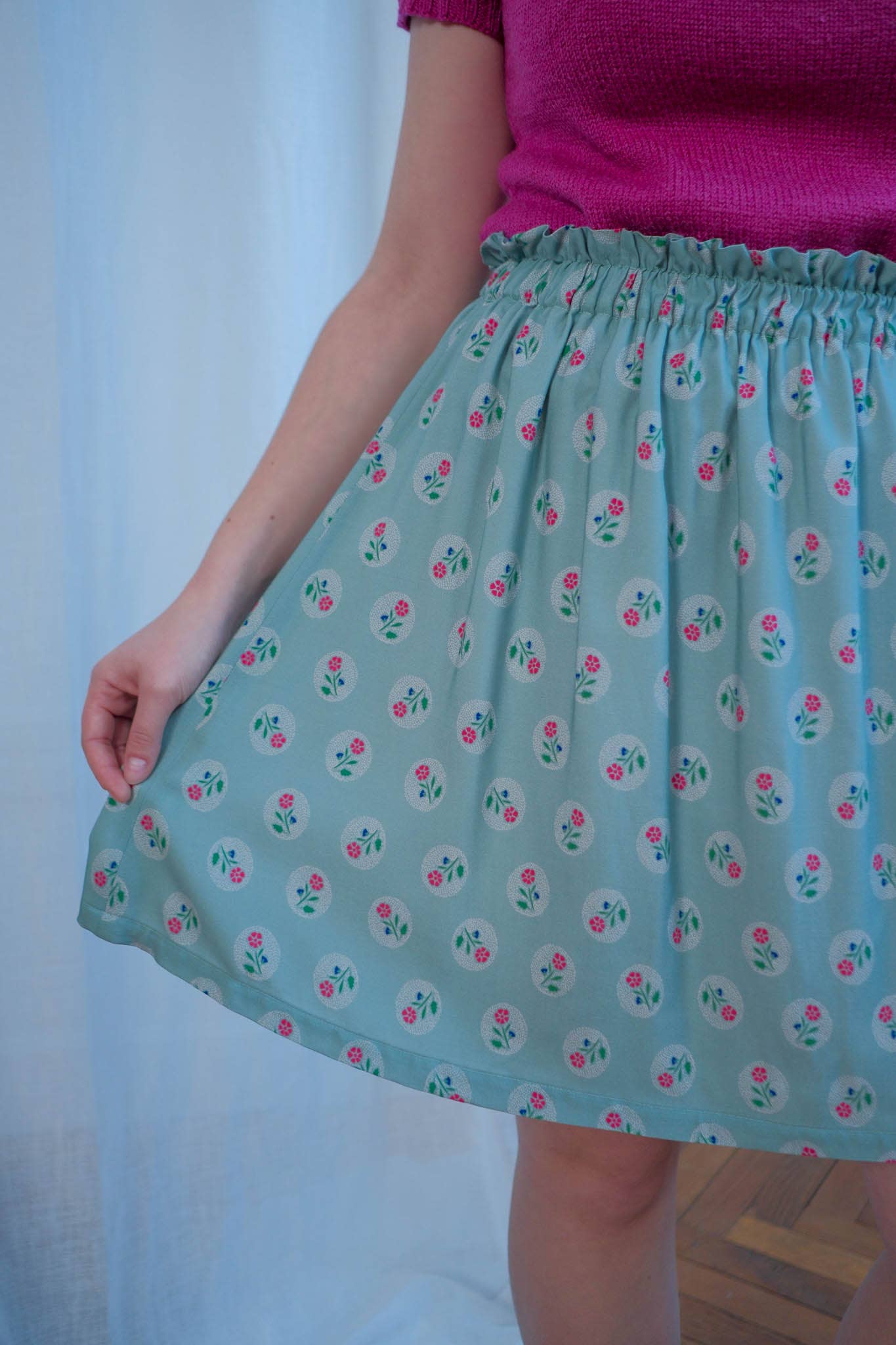 'Sweet Pea' Viscose dressmaking Fabric by Lise Tailor - Spring Collection 2025