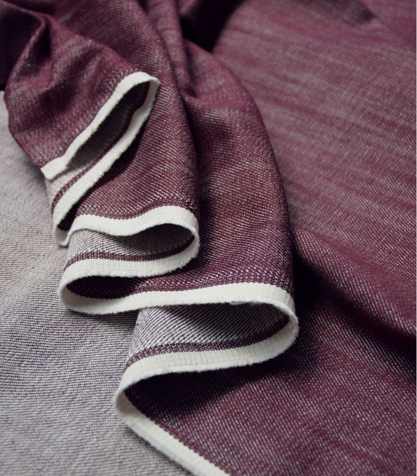 Mahogany Denim Fabric by Cousette