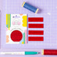 Little Rosy Cheeks Woven Sewing Labels - 'Handmade' in Luxury Red Velvet