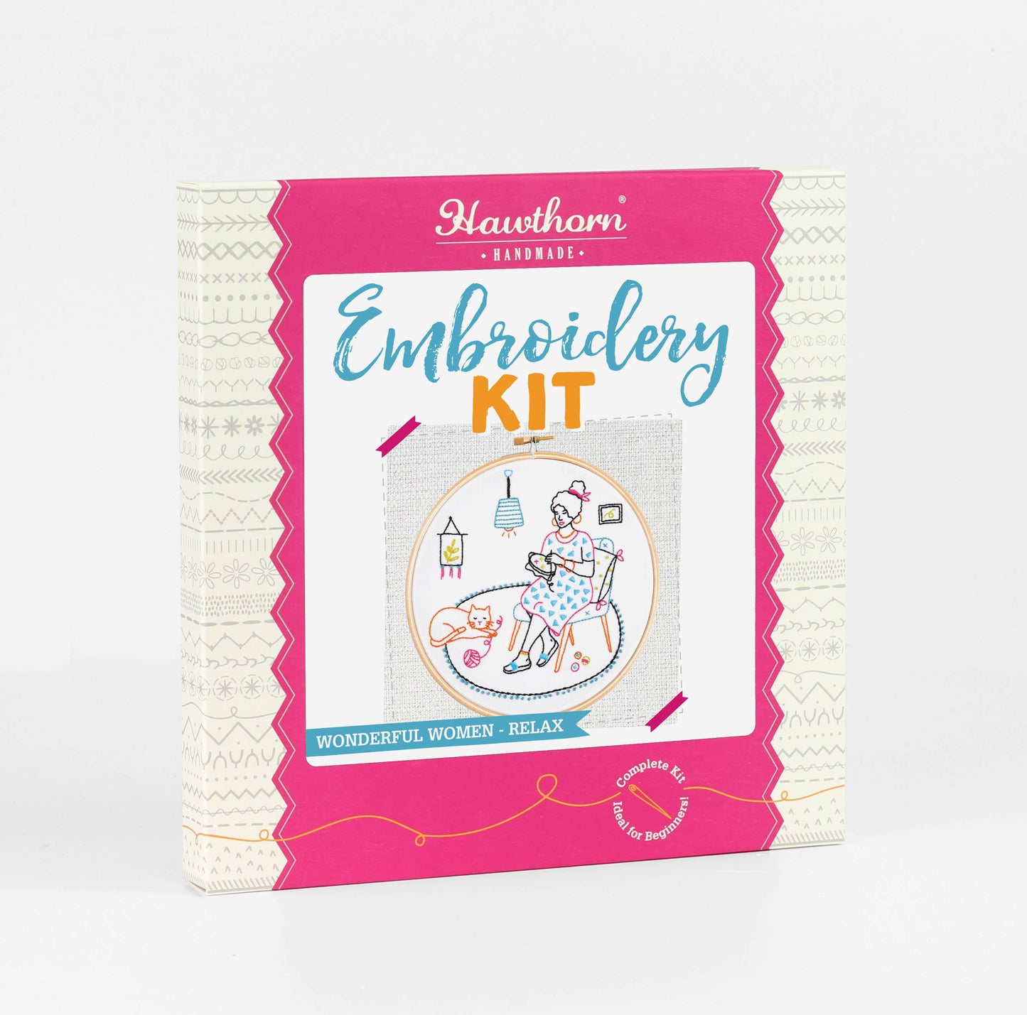 Stitching Embroidery Kit (Relax), Complete Craft Kit