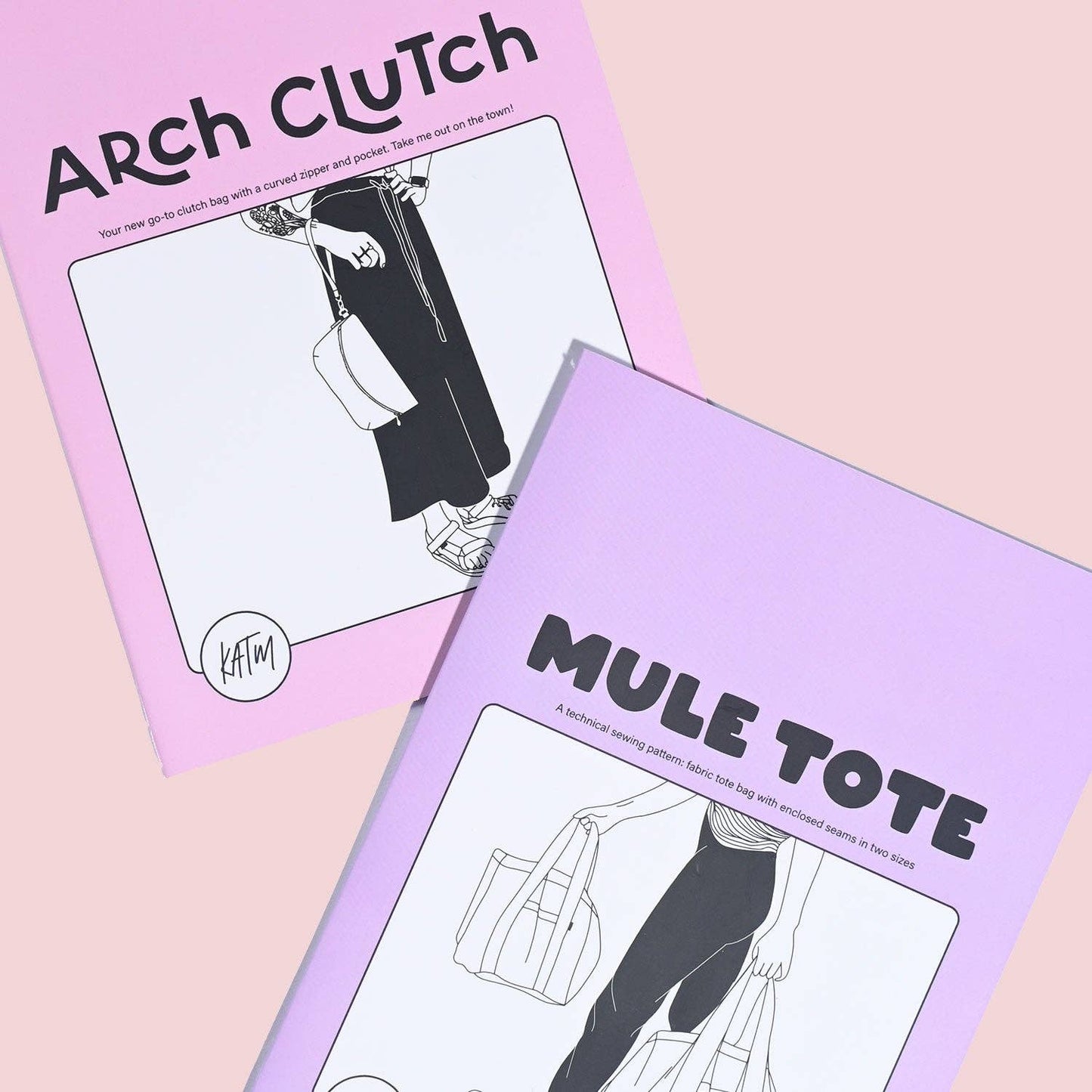 Mule Tote Bag Sewing Pattern by Kylie And The Machine, Beginner Friendly Printed Paper Pattern