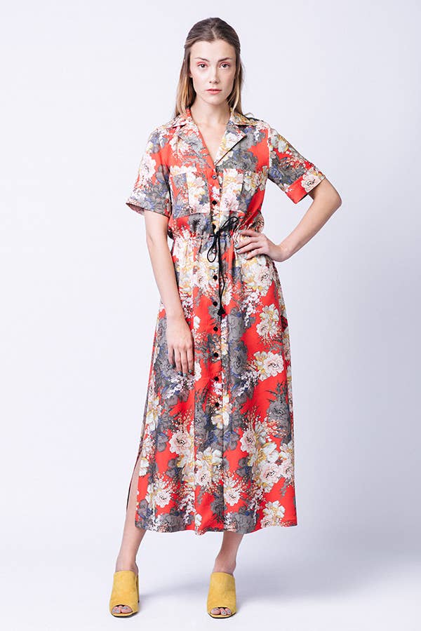 Patron de couture pour robe chemise Reeta par Named, patron papier, tailles 4 à 28