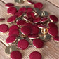 Pomegranate Red Chic Buttons, 10mm