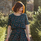 Viscose Dressmaking Fabric 'Bagheera' by Eglantine et Zoé in Dark Green Lagoon