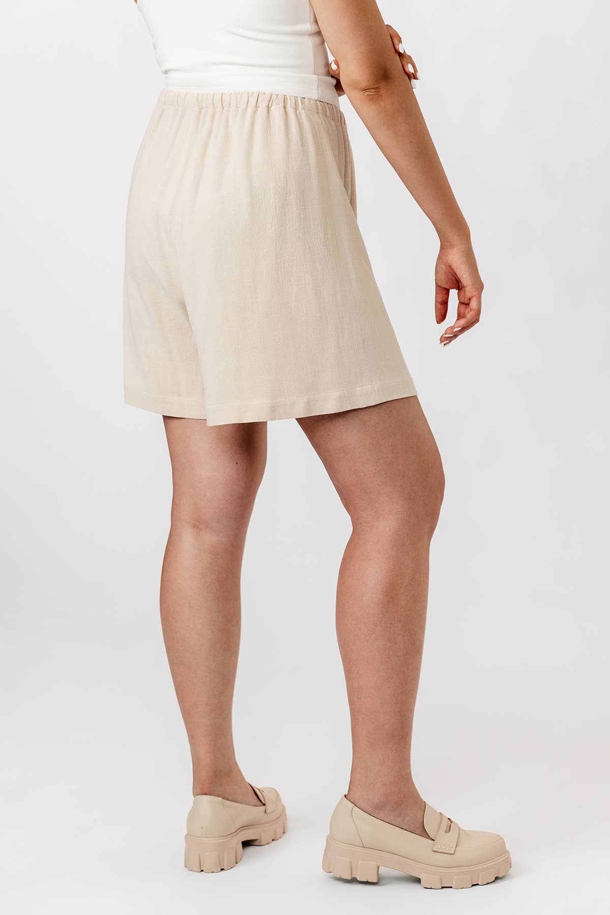 Patron de couture pour pantalons et shorts à taille élastique Aulio, patron papier, tailles XS à XXL