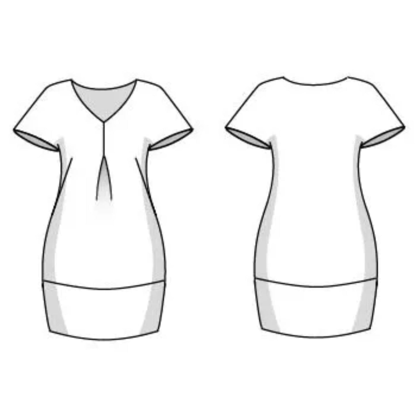 Patron de couture pour robe tulipe, tailles UK 8 à 24