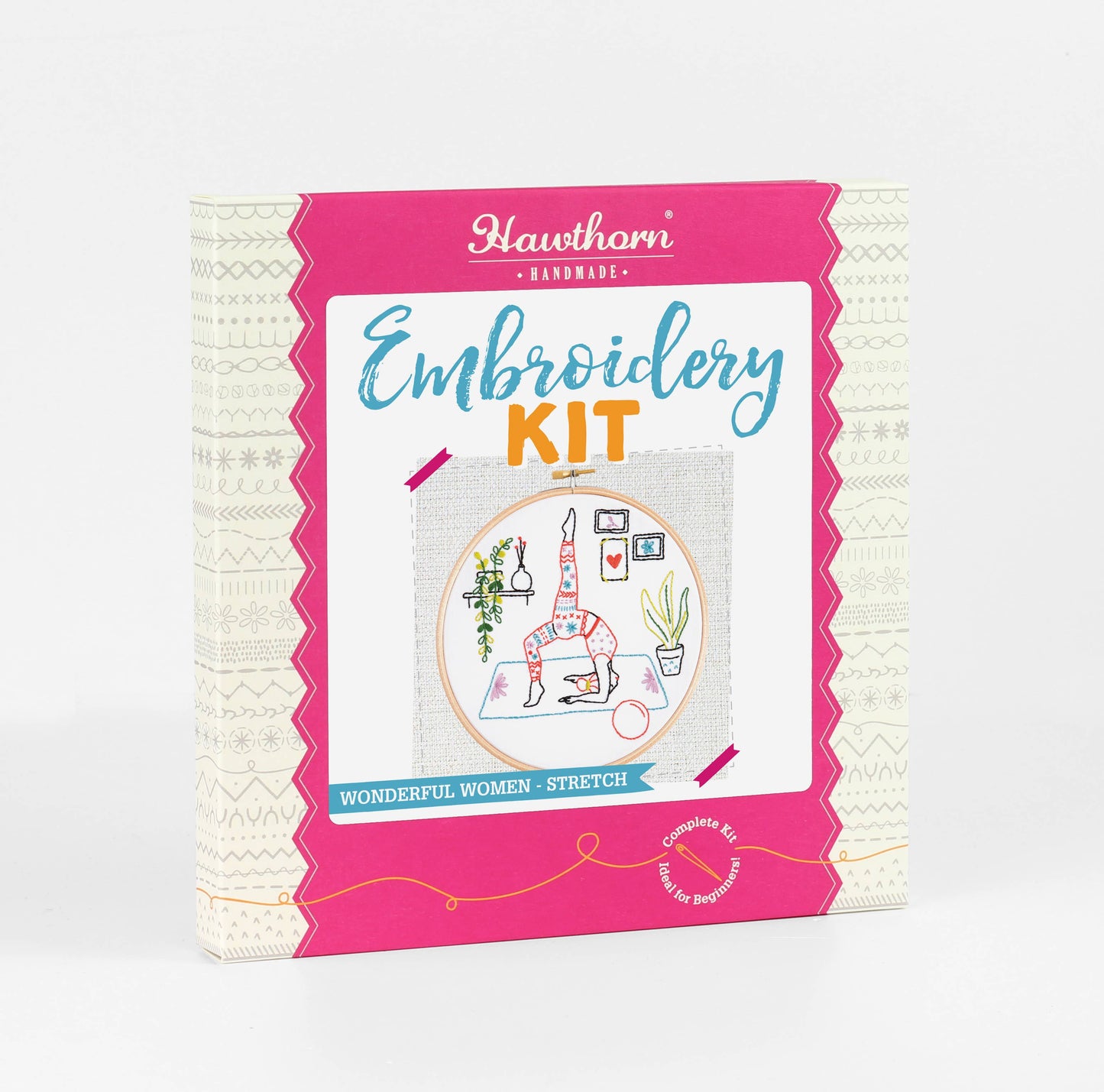 Yoga Embroidery Kit (Stretch), Complete Craft Kit