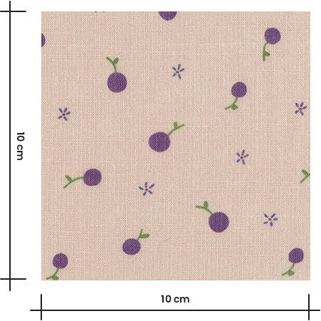 Tissu de couture en viscose et coton « Prunette » du créateur français Cousette