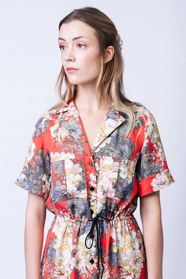Patron de couture pour robe chemise Reeta par Named, patron papier, tailles 4 à 28