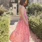 Viscose Dressmaking Fabric 'Bagheera' by Eglantine et Zoé in Pomegranate Red