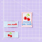 Little Rosy Cheeks Woven Sewing Labels - Cherry on Top