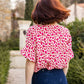 Viscose Dressmaking Fabric 'Bagheera' by Eglantine et Zoé in Pomegranate Red