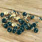 Bouton Chic Dark Lagune