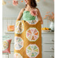 Tissu Tilda « Brunch du dimanche » pour le quilting, l'artisanat et la couture, motif principal en gingembre