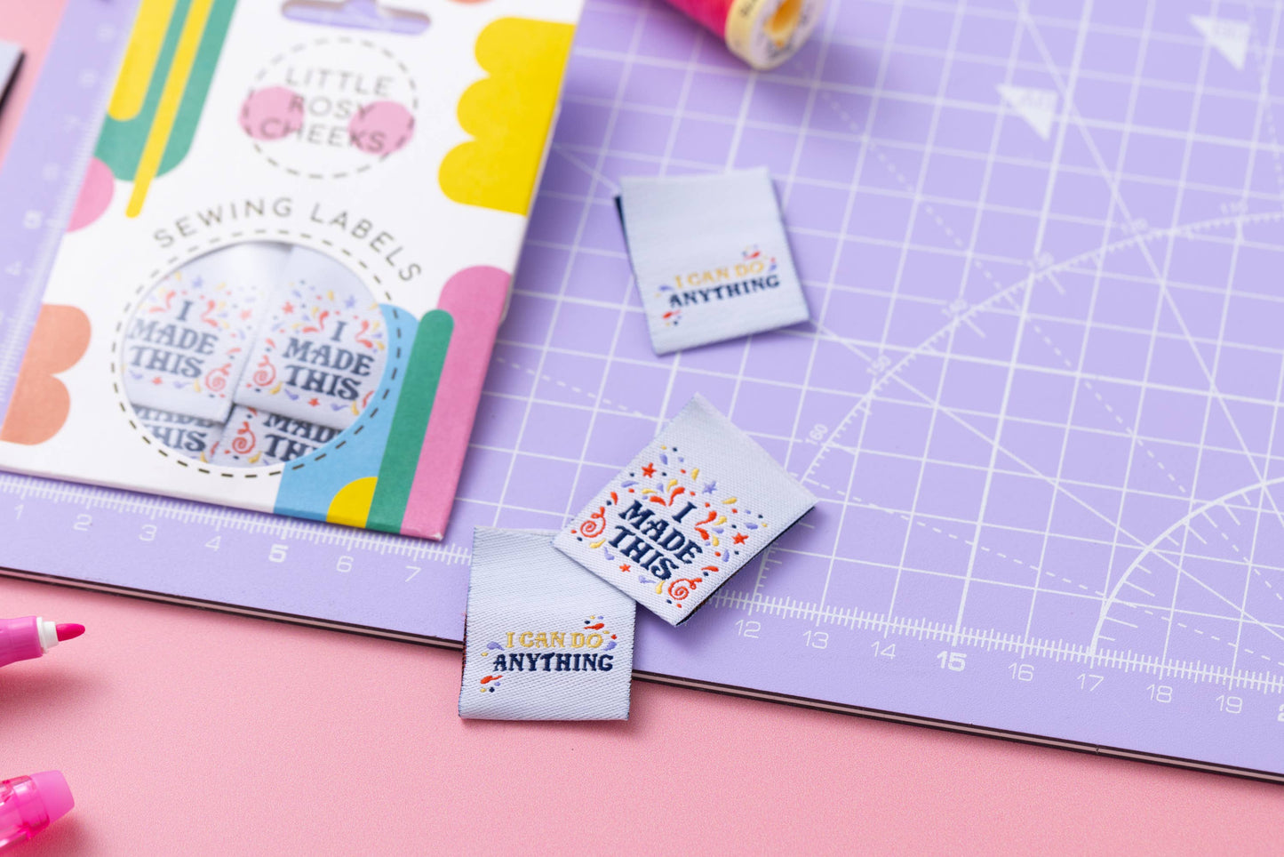 Little Rosy Cheeks Sewing Labels - I made this - I can do anything!