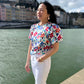 Just In - Vibrant Floral Viscose Dressmaking Fabric 'Naia' Designed by My Dress Made