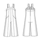 Patrón de costura para pantalones de peto Osborn, tallas 8-28 (Reino Unido)