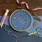 Celestial Bird Mini Embroidery Kit, Complete Craft Kit for Beginners