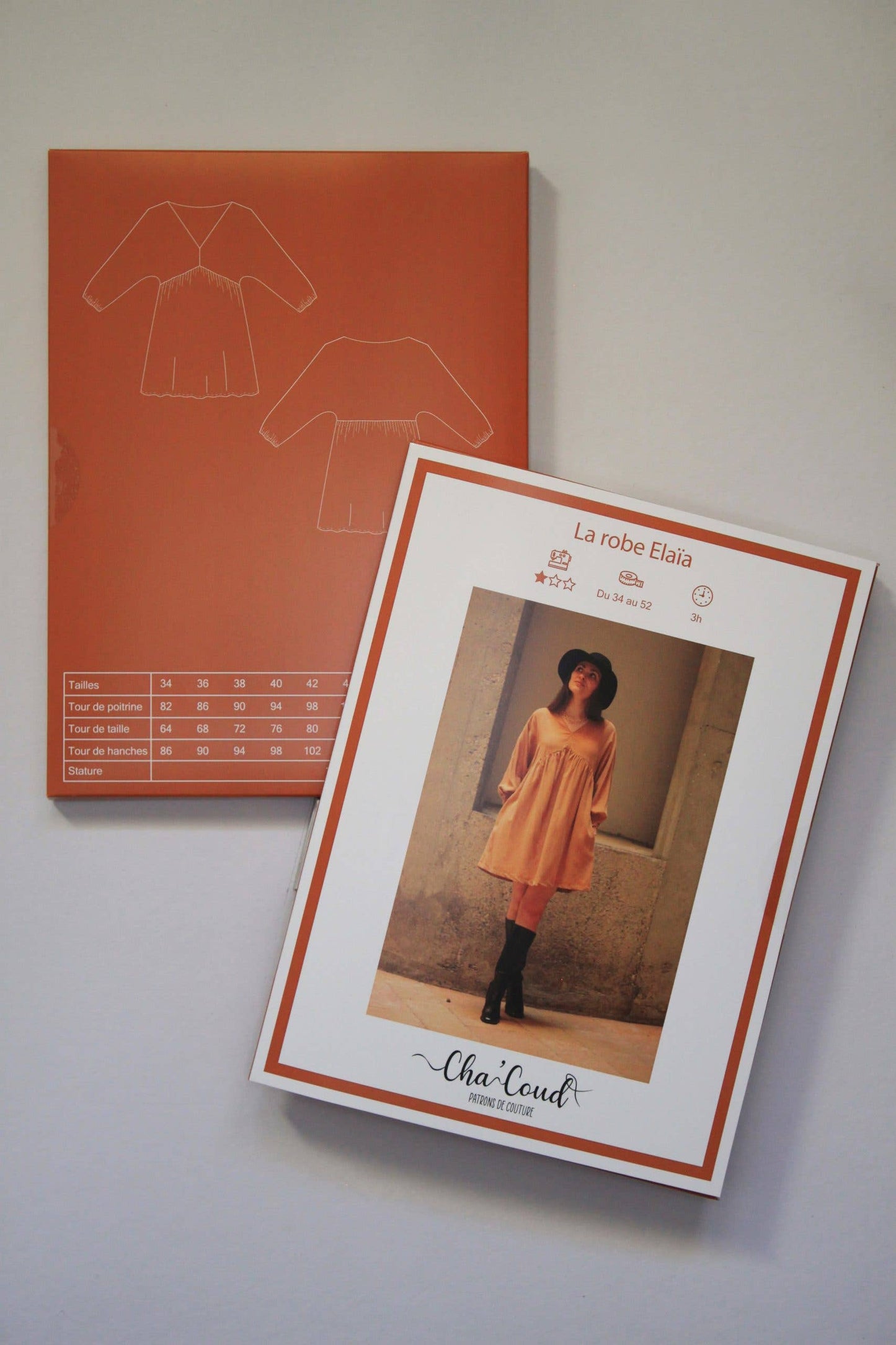 The Elaïa Dress Paper Sewing Pattern by Cha' coud