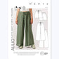 Patron de couture pour pantalons et shorts à taille élastique Aulio, patron papier, tailles XS à XXL