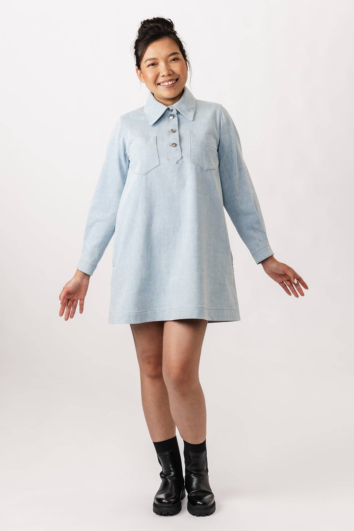 Loviisa Shirt Dress Sewing Pattern by Named