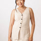 Patron de couture pour robe boutonnée et gilet Asteri par Named, patron papier, tailles 4 à 28