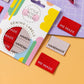 Little Rosy Cheeks Woven Sewing Labels - Me Made / Handmade Ribbed