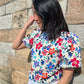 Just In - Vibrant Floral Viscose Dressmaking Fabric 'Naia' Designed by My Dress Made